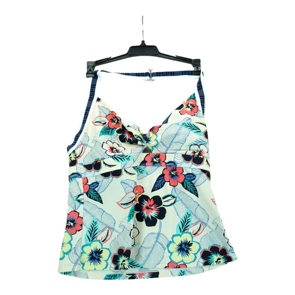Us Polo Assn Tankini Swim Top Teens Size L(11-13) Floral